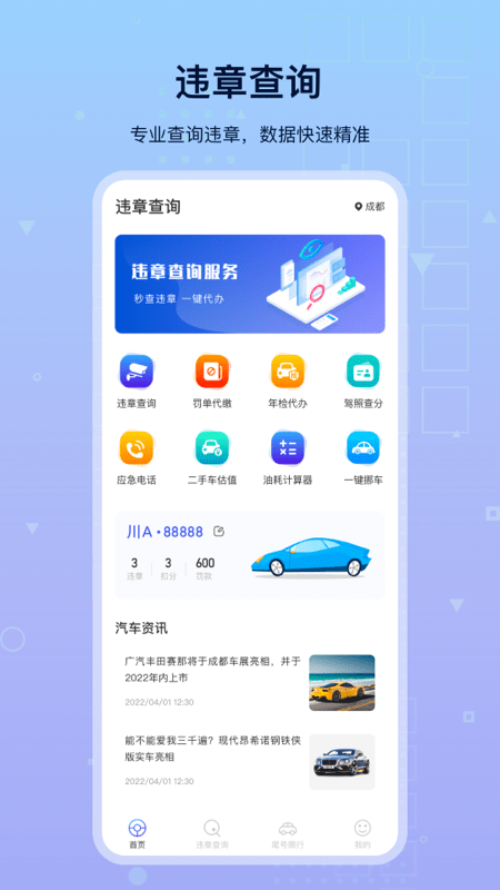 路路顺违章查询1